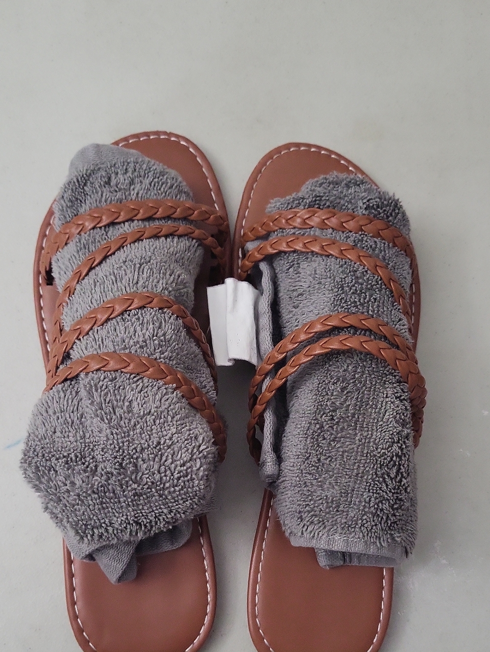 Womens Braided Flat Sandals